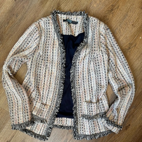 Anthropologie + Eva Franco Reston Tweed Jacket, size extra small - Picture 2 of 7